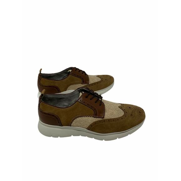 Kenneth Cole Tobacco Combo Brown Trent FLX Lace up sneakers shoes size 10.5M main image 4